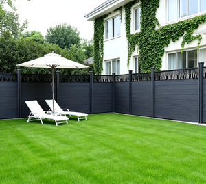 Thân thiện với môi trường phù hợp với tiêu chuẩn ISO 9001 làm bằng gỗ dựa trên <span class=keywords><strong>WPC</strong></span> vật liệu chống cháy (B1 lớp) hàng rào - Product Image 4