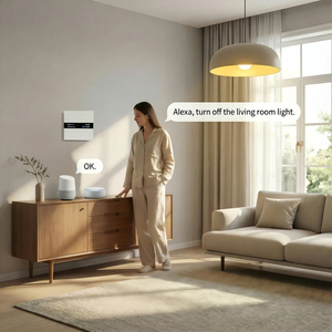 แผงควบคุมอัจฉริยะ Zigbee รองรับ Home Assistant สวิตช์ฉากแบบมีจอแสดงผล พร้อมเซ็นเซอร์ตรวจจับความเคลื่อนไหว สวิตช์ติดผนัง 4 ช่อง รุ่น M8 Pro - Product Image 5