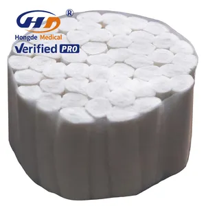 100% coton pur coton dentaire usage médical 10*38mm coton rouleau meilleur prix fabricant