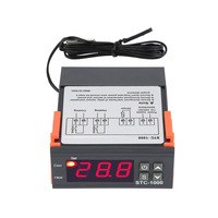 Contrôleur de température numérique STC-1000 110-220V, thermostat micro-ordinateur avec câble de 1 m
