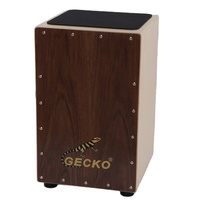 Gecko CL10 Full Size Cajon Drum Steel String Percussion Instrument Wood Professional Musical Instrument Cajon Box Drum with Bag