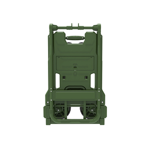 Magazijn 2-in-1 omvormbare handkar opvouwbare trolley zware uitvoering <span class=keywords><strong>aluminium</strong></span> industriële winkelkar vierwielige handkar materiaal - Product Image 4
