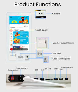 Quiosco de pedidos al por mayor a granel Android 11 SDK Service 21,5 pulgadas Full <span class=keywords><strong>HD</strong></span> pantalla táctil quiosco de pedido automático para cantina/cafetería - Product Image 6