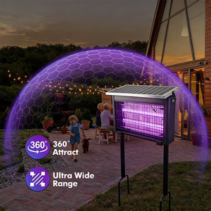 Lumière extérieure solaire de LED de piège de lumière UV portative et détachable avec l'<span class=keywords><strong>anti</strong></span>-<span class=keywords><strong>moustique</strong></span> pour le jardin de ferme - Product Image 3