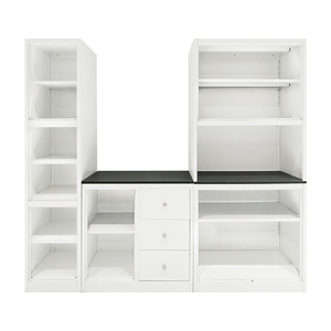 ตู้เก็บของเหล็กสีขาวสำหรับห้องครัว/ร้านอาหาร แบบโมเดิร์น  ชุดตู้บุฟเฟ่ต์สูง - Product Image 3