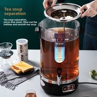 Bouilloire électrique intelligente Xinqi en acier inoxydable, infuseur à thé commercial automatique, bouilloire à eau bouillante transparente avec fonction de maintien au chaud