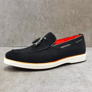 SENPIN Nueva Colección Primavera Verano Otoño Mocasines de Oficina de Cuero Genuino de Ante Impermeables de Boca Baja Sin Cordones - Product Image 1