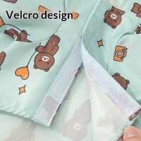 Jas Hujan Anjing Kucing Kecil Tahan Air Jaket Hewan Peliharaan Musim Panas Pakaian Anak Anjing Kartun Lucu Jas Hujan Anjing Teddy Ringan Pakaian Hewan Peliharaan