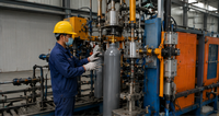 KAIMEI Gas de Hidrógeno H2 de Alta Pureza 5N, Gas de Equilibrio, Gas Mezclado para Doping B2H6 PH3 TMB, Cilindro para Semiconductores, Certificado ISO9809 DOT 150