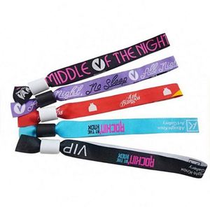 Luxury Popular Items <b>Stretch</b> Sublimation Polyester Elastic Event Concert Textile Wristband <b>Bracelet</b> - Product Image 5