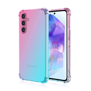 Per il caso di <span class=keywords><strong>Samsung</strong></span> A55, le donne carine ragazze chiaro colore gradiente ammortizzante morbido TPU <span class=keywords><strong>Cover</strong></span> del telefono per <span class=keywords><strong>Samsung</strong></span> <span class=keywords><strong>Galaxy</strong></span> A55 5G - Product Image 1
