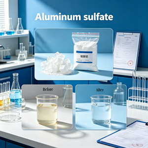 Sulfato de Aluminio 16%-17% Al2(<span class=keywords><strong>SO4</strong></span>)<span class=keywords><strong>3</strong></span> Grado Industrial en Polvo, Granulado y Escamas, Marca YANGHAGN, Origen HENAN, Bolsas de 25kg/50kg/1000kg - Product Image 1