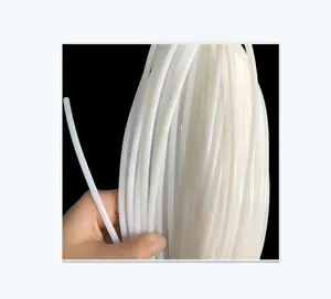 PTFE Plastic Tube 3D Printer Tube for 1.75mm Filament, 4mm OD X 2mm ID Clear PTFE Tubing High-Temperature Resistance Flexible