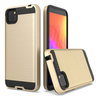 Huawei — coque de téléphone anti-rayures pour femmes, surface métallique brossée, pour Y5, Y9 Prime, Y8S, Y9P, Y5P