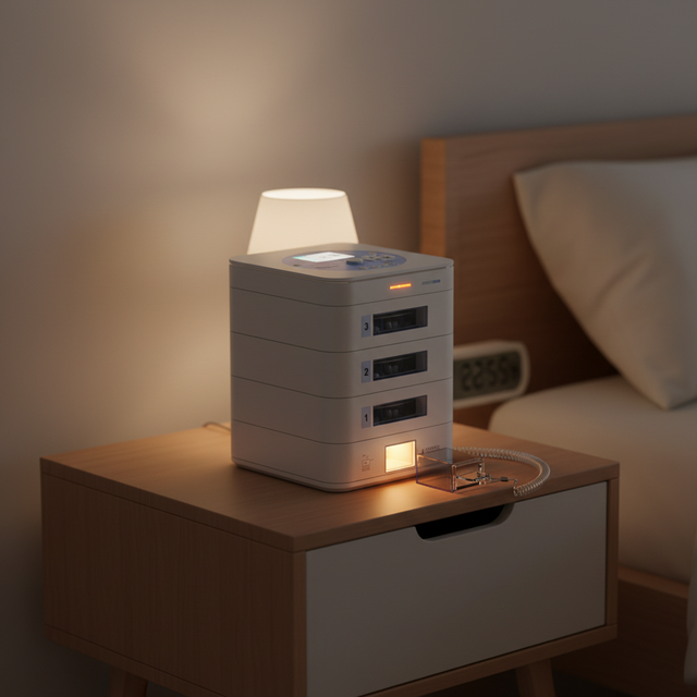 Limited-time Offer 3 Floors Smart Pill Dispenser: Never Miss a Dose with APP Control & Automatic Dispensing