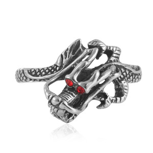 Dragon <b>Ring</b> <b>Men</b> Stainless Steel Red Eye Animal Shape Punk Jewelry Gift 21070 - Product Image 1