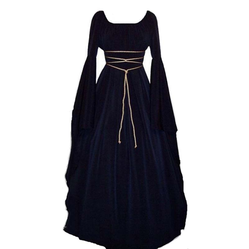 Medieval Renaissance Dress - Gothic Dark Style For Halloween