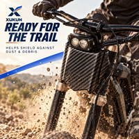 Plaque de protection avant en fibre de carbone véritable pour Sur Ron Light Bee, protection contre la boue, la poussière et les débris, accessoires pour moto tout-terrain