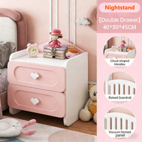 Table de chevet en bois mignonne pour enfants, petite armoire créative, meuble de chevet pour garçons et filles