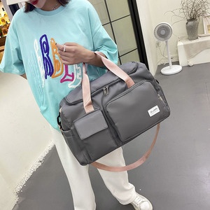 Classiche borse da uomo e da donna per il fine settimana con tasche per <span class=keywords><strong>scarpe</strong></span> sotto il sedile per uso guardaroba - Product Image 2