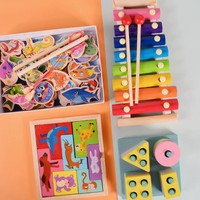 Mainan Edukasi Anak Puzzle Balok Kayu untuk Melatih Berpikir dan Edukasi Dini Bayi