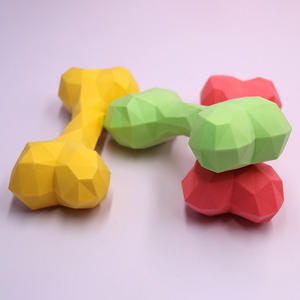Yeni <span class=keywords><strong>Trendy</strong></span> Pet TPR geometrik prizmatik katı kemik oyuncaklar diş çıkarma Bite dayanıklı eğitim interaktif köpek oyuncaklar - Product Image 3