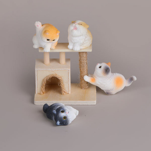 Figuras Decorativas <span class=keywords><strong>de</strong></span> Gatitos en Miniatura <span class=keywords><strong>de</strong></span> Resina, para <span class=keywords><strong>Casa</strong></span> <span class=keywords><strong>de</strong></span> <span class=keywords><strong>Muñecas</strong></span>, Decoración Hecha a Mano, DIY - Product Image 2
