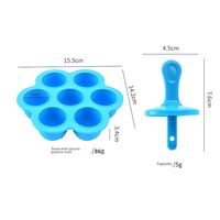 Moule à glaçons en silicone écologique à 7 compartiments, sans BPA, réutilisable, facile à démouler, avec options personnalisables