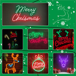 ป้ายไฟนีออนซานตาคลอสสำหรับตกแต่งผนังป้ายไฟคริสต์มาสอีฟ - Product Image 6