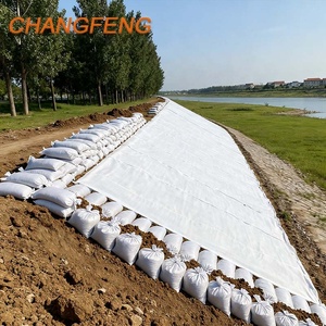Tissu non tissé écologique en PET et PP de 300 g/m² et 200 g/m², aiguilleté, pour drainage - Product Image 1