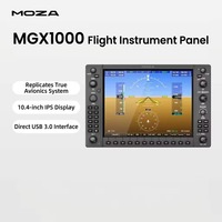 Panneau d'instruments de vol MOZA MGX1000, écran IPS G1000 de 10,4 pouces, contrôleur de simulateur de vol USB, accessoire de jeu compatible