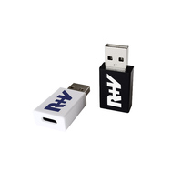 Bloqueador de Datos Tipo-C a USB-A, Precio de Fábrica, Protección de Datos, Blindaje de Metal Trenzado para IOS, Android, Blackberry, Windows