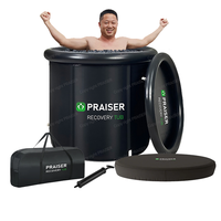 Grande baignoire spa pliable portable pour adultes, bain à remous pour 1 ou 2 personnes, bain de glace extérieur à vendre