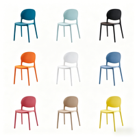 Leichter Stapelbarer Wasserdichter Moderner PP-Stuhl Umweltfreundliches Langlebiges Design für Hotel Einkaufszentrum Schule Esszimmer Café Garten Terrasse