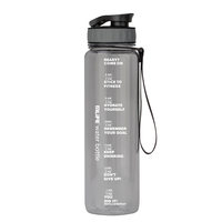 Bouteille d'eau en plastique Tritan 32oz 1000ml, prête à l'emploi, couleurs personnalisables OEM, logo, poignée, tasse applicable