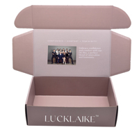 Hersteller Luxus-Hochzeitsgeschenkverpackung Beige-Rosa Caja Misteriosa Papier-Schuhverpackung Versandkarton PR-Werbung Versandboxen