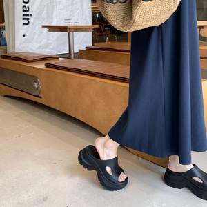 DERAN OEM 2025 verano Mujer EVA plataforma sandalias con punta abierta ultraligeras 7cm altura Internet estilo celebridad sensación hueca - Product Image 5