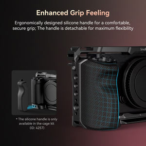 Pour le kit de <span class=keywords><strong>cage</strong></span> de ZV-E1 en alliage d'aluminium <span class=keywords><strong>SmallRig</strong></span> avec pince de câble en Silicone <span class=keywords><strong>Cage</strong></span> de caméra complète pour Sony ZV-E1 à dégagement rapide intégré - Product Image 6