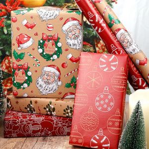 Custom Wholesale 80g <b>Christmas</b> Kraft <b>Paper</b> Tissue 43*300cm Gift Luxury Custom Birthday Packaging <b>Wrapping</b> <b>Paper</b> <b>Roll</b> - Product Image 3