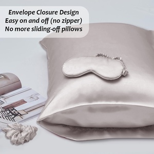 Set Regalo di Natale di Lusso Grado 6A in 100% <span class=keywords><strong>Seta</strong></span> di Gelso con <span class=keywords><strong>Federa</strong></span>, Mascherina per Occhi ed Elastici per Capelli - Product Image 3