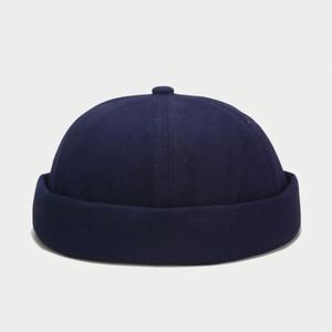 Casquette Docker sans bord en coton uni, nouvelle collection, pour femmes, hommes, unisexe, mode, extérieur, décontractée - Product Image 5