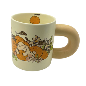 Taza de Café de Cerámica Segura con Diseño Nórdico, Colores Personalizados y Calcomanía de Dibujos Animados, con Asa Gruesa y Redonda para Uso en el Hogar/Oficina - Product Image 4
