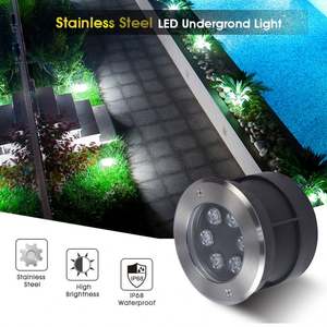 Luz LED Subterránea Elanby Premium de 18W RGB Blanca, IP68 Impermeable, Acero Inoxidable, Regulable, Alta Potencia, 6000K Luz de Día - Product Image 2