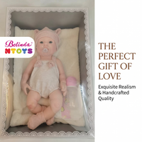 Poupées Bébé en Silicone Belinda 16 pouces, Ensemble Deluxe, Poupées Reborn Réalistes en Silicone, Jouets, Kit de Poupées Bébé Nouveau-né en Silicone Intégral, Aspect Réaliste