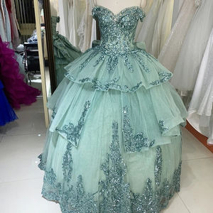 فساتين سهرة قصيرة جديدة متألقة: Quinceanera أنيقة رخيصة للنساء - Product Image 1