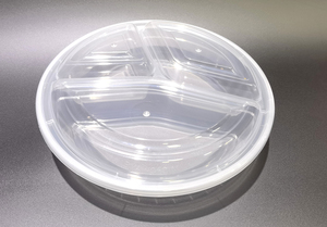 Reliable quality HACAMY 3-Compartment <b>Stackable</b> Disposable PP Plastic Microwavable Food <b>Storage</b> <b>Container</b> with Lid - Product Image 2