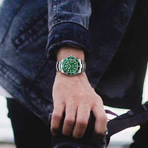 लक्जरी अनुकूलित 316 एल स्टेनलेस स्टील उच्च पानी प्रतिरोध और सुपर चमकदार कार्य पुरुषों की स्वचालित यांत्रिक घड़ी - Product Image 4