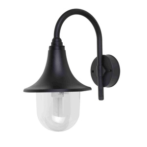 Applique da esterno IP44, policarbonato nero, 1xE27, dimensioni 40,8x21,7x32,6 cm - ideale per l'illuminazione esterna. - Product Image 1