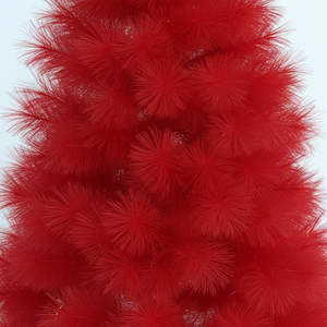 Meilleures ventes : Arbre de Noël pré-éclairé articulé à plumes, en métal <span class=keywords><strong>rouge</strong></span>, pour la décoration de la maison, du bureau et des fêtes, vente en gros, OEM usine - Product Image 3