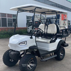 Carrito de Golf Eléctrico Premium Blanco de 6 Plazas, Vehículo Todoterreno para Recorridos en Resorts de Montaña - Product Image 4